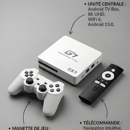 G7 Android TV Box + Console de Jeux