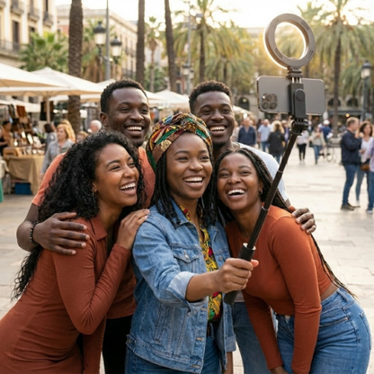 Perche Selfie + Ring Light LED