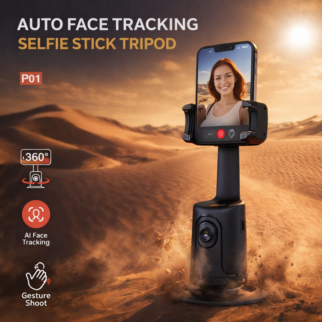 Trépied selfie intelligent avec suivi du visage