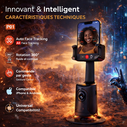 Trépied selfie intelligent avec suivi du visage