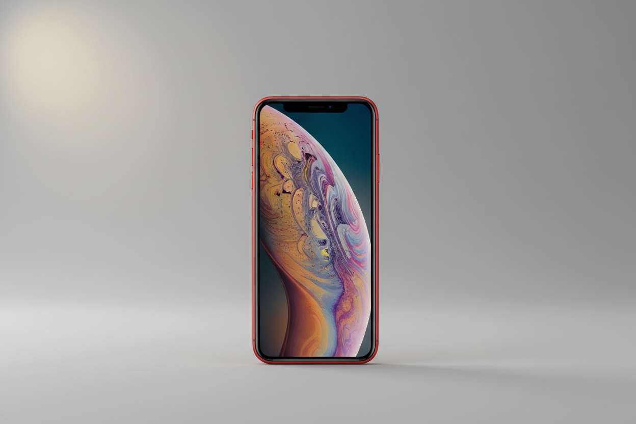 genere un ipone XR EN FOND GRIS 